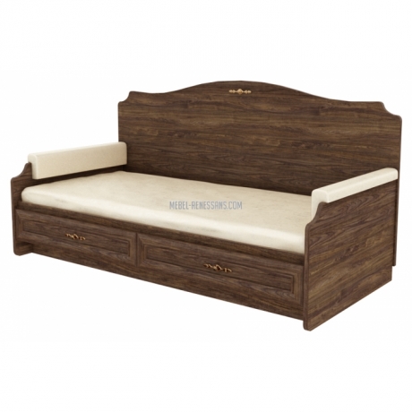 Кровать-диван с мягкой боковиной Дженетел