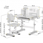 Комплект Mealux BD-28 Panda Grey