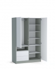 S2.42 - Шафа 120-2-60/200 White Grey